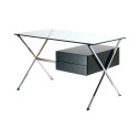 Knoll Albini Mini Desk Scrivania rovere tinto nero vista
