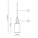 Alibaglass SE316ACINT lampada a sospensione pirex cromato Karman dimensioni