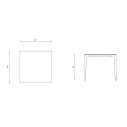 Allsize Tavolo quadrato 57Q14A Fast dimensioni