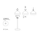 Amelie lampada da tavolo LED Verde Foglia Zafferano dettaglio