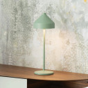 Amelie lampada da tavolo LED Verde Foglia Zafferano ambientazione