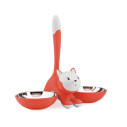 Alessi AMMI09 RO Tigrito Ciotola per gatti Rosso-Arancio vista