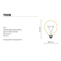 Applique Ti Vedo AP1051B INT lampadine su richiesta