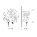 Ugo Rilla AP152BB INT Lampada da parete Karman dimensioni