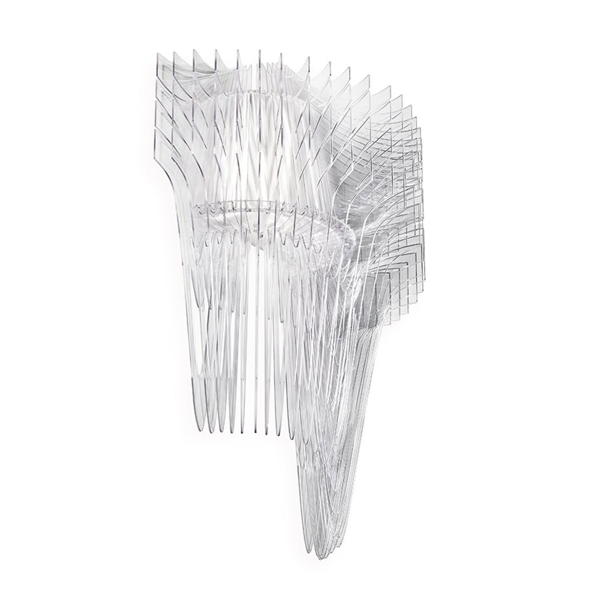 Aria Applique lampada da parete Transparent