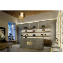 Aria Suspension M lampada a sospensione Gold Slamp ambientazione