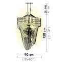 Aria Suspension XL lampada a sospensione Transparent Slamp dimensioni