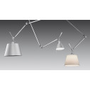 Artemide Tolomeo Decentrata Suspension diffusore pergamena/raso