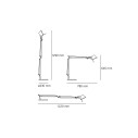 Artemide Tolomeo LED lampada da tavolo dimensioni