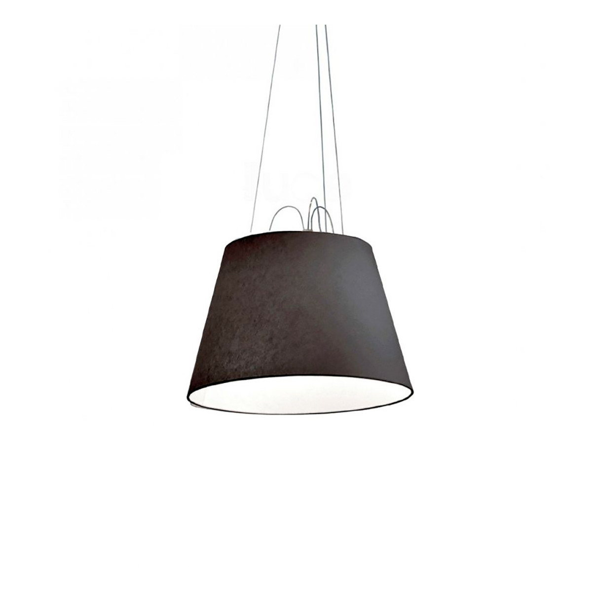 Artemide Tolomeo Mega Sospensione Tessuto Nero