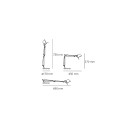 Artemide Tolomeo Micro Nero Lampada da tavolo dimensioni