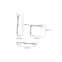 Artemide Tolomeo Mini Bianco Lampada da tavolo dimensioni