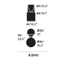 B.Duo Poltrona Opinion Ciatti dimensioni