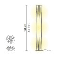 Bach Floor XL lampada da terra White Slamp dimensioni