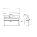Bancone bar Faz Vondom dimensioni