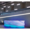 Baraonda 2.0 bancone lineare luminoso Myyour ambientazione LED RGBW