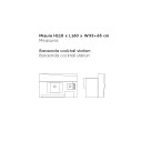 Baraonda 2.0 bancone lineare luminoso Myyour cocktail station dimensioni