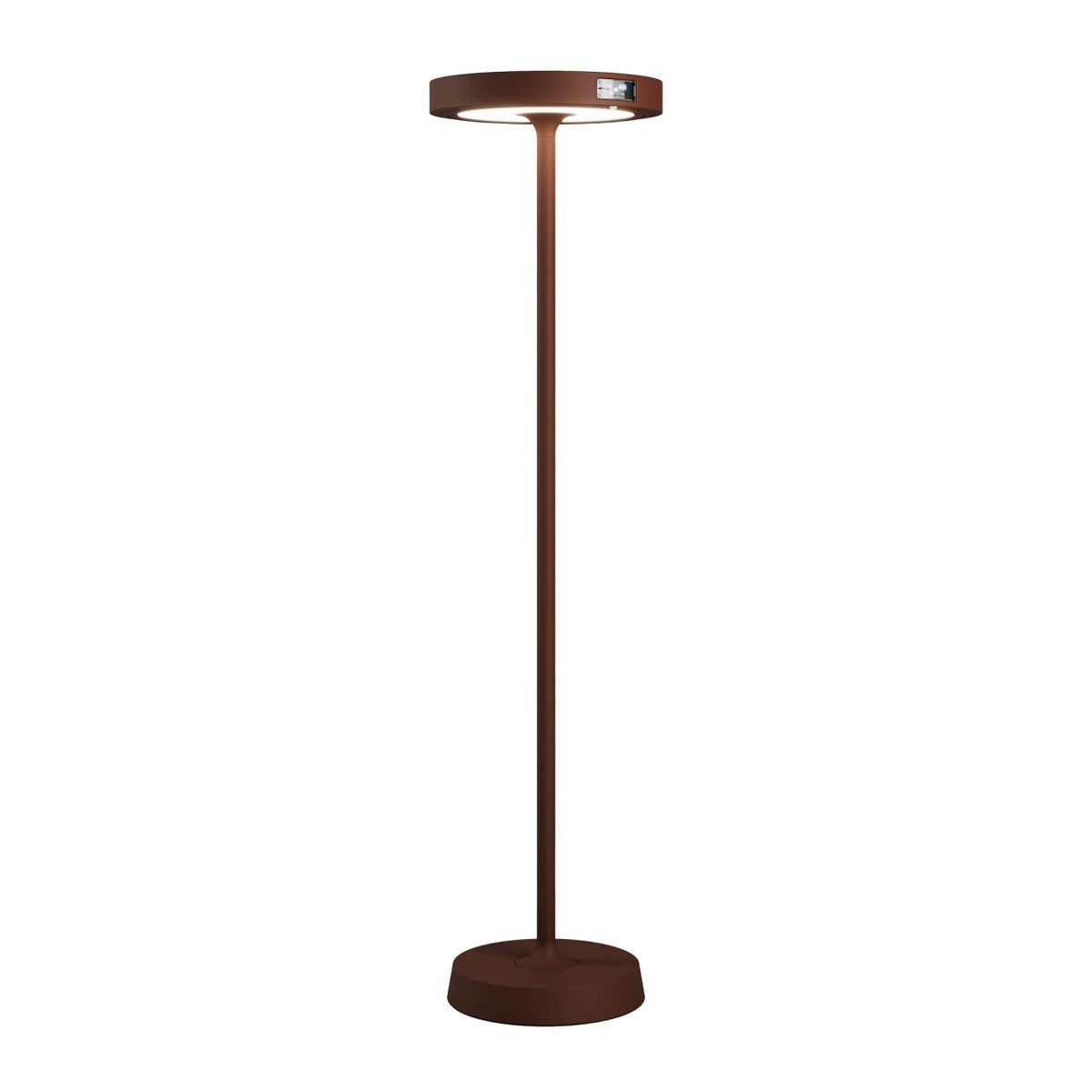 Barbell Solar LED lampada da terra solare ricaricabile Corten