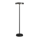Barbell Solar LED lampada da terra solare ricaricabile Nero Zafferano vista
