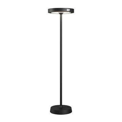 Barbell Solar LED lampada da terra solare ricaricabile Nero