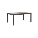 Tavolo allungabile Belmar 160-240x100 naturale-antracite Bizzotto vista