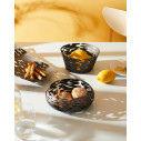 Alessi BM02 B Barknest Cestino rotondo in acciaio colorato Nero ambientazione