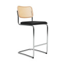 Knoll Breuer Cesca Sgabello Bar faggio naturale seduta rivestita vista