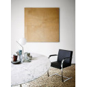 Knoll Mies Van Der Rohe Brno Poltroncina struttura piatta con braccioli rivestiti ambientazione