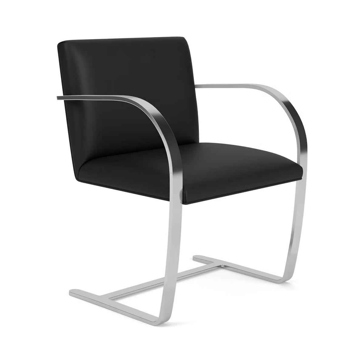 Knoll Mies Van Der Rohe Brno Poltroncina struttura piatta senza braccioli rivestiti