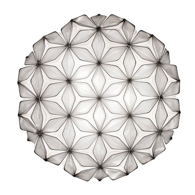 C'est La Vie Celing-Wall Large lampada da parete-soffitto Black