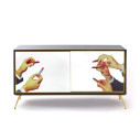 Cabinet Sliding Door Lipsticks Black Seletti vista