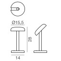 Cabriolette Cordless lampada da tavolo Martinelli Luce dimensioni