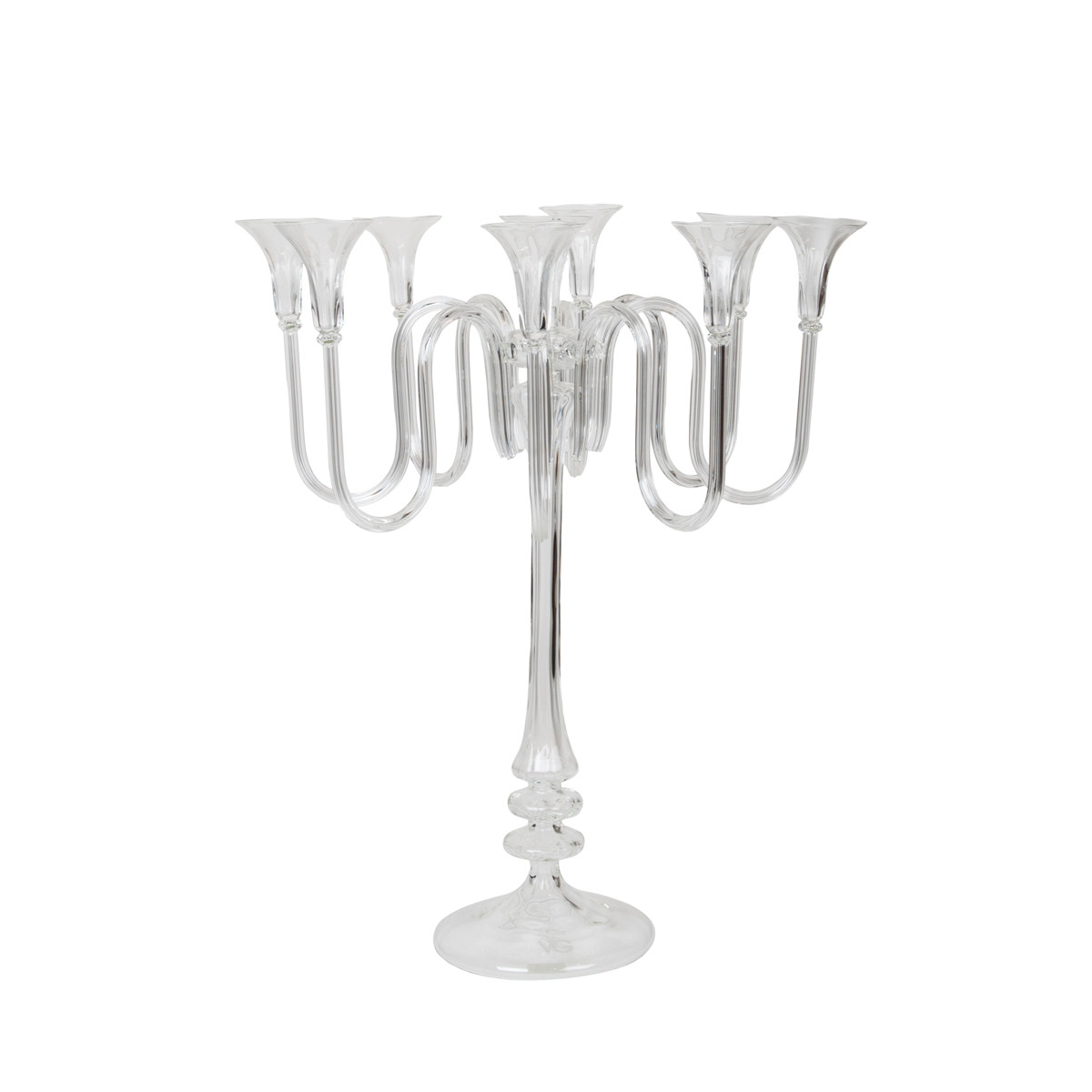 Candelabro Royal Pirex 9 bracci H 80 naturale