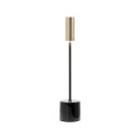 Carolina Pro LED lampada da tavolo Nero lucido-Ottone spazzolato Zafferano vista