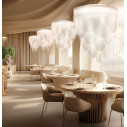 Ceremony Suspension lampada a sospensione White Slamp ambientazione