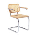 Knoll Breuer Cesca Sedia con braccioli faggio naturale vista