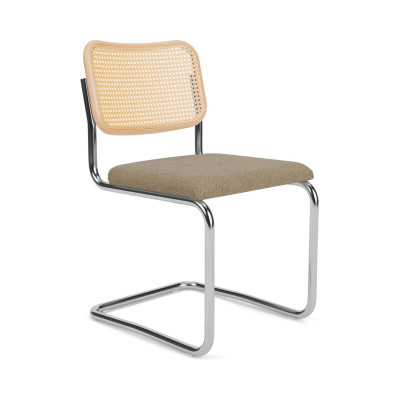 Knoll Breuer Cesca Sedia faggio naturale e seduta rivestita