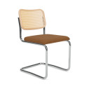 Knoll Breuer Cesca Sedia faggio naturale e seduta rivestita vista Bronze