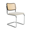 Knoll Breuer Cesca Sedia faggio nero e seduta rivestita vista Cloud