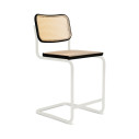 Knoll Breuer Cesca Sgabello Counter verniciato faggio nero vista
