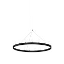 Fontanaarte Chandelier Media Nero, Bianco lampada a sospensione vista