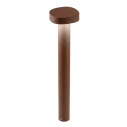 Ciottolo Paletto H 70 Corten Zafferano vista