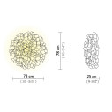 Clizia Ceiling-Wall Large Mama Non Mama lampada da soffitto-parete Black Slamp dimensioni