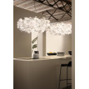 Clizia Suspension Large lampada a sospensione White Slamp ambientazione