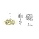 Clizia Suspension Mama Non Mama lampada a sospensione Black Slamp dimensioni