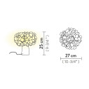 Clizia Table Mama Non Mama lampada da tavolo Gold base chiara Slamp dimensioni