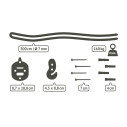 La Siesta CasaMount 1rope Black Set di fissaggio per amache dimensioni