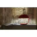 Cobra lampada da tavolo 629/RO rosso Martinelli Luce ambientazione