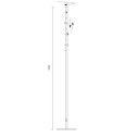 Colibrì lampada da terra 4 spot Martinelli Luce dimensioni