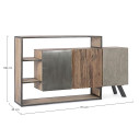 Credenza 3A Manchester Bizzotto dimensioni